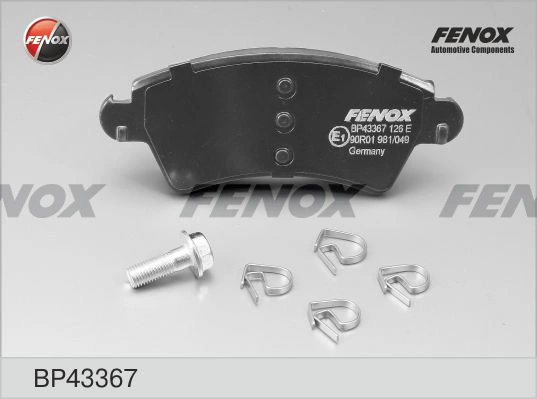 FENOX fékbetétkészlet, tárcsafék - BP43367 - TothCarparts