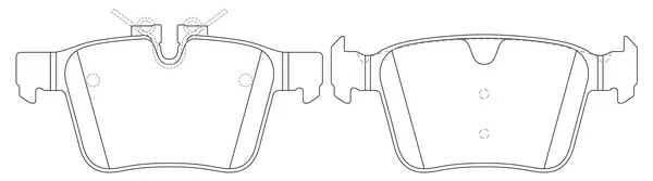 SB fékbetétkészlet, tárcsafék - BP47002 - TothCarparts