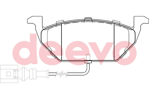 DEEVO fékbetétkészlet, tárcsafék - BP50040 - TothCarparts