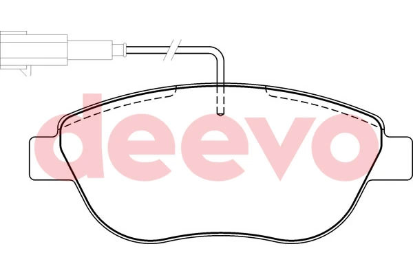 DEEVO fékbetétkészlet, tárcsafék - BP50120 - TothCarparts