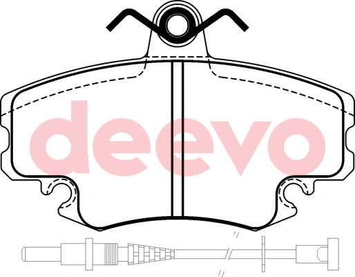 DEEVO fékbetétkészlet, tárcsafék - BP50240 - TothCarparts