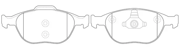 SB fékbetétkészlet, tárcsafék - BP51337 - TothCarparts