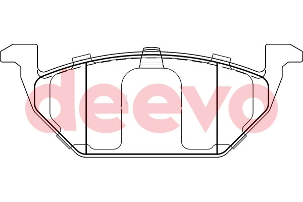 DEEVO fékbetétkészlet, tárcsafék - BP51580 - TothCarparts