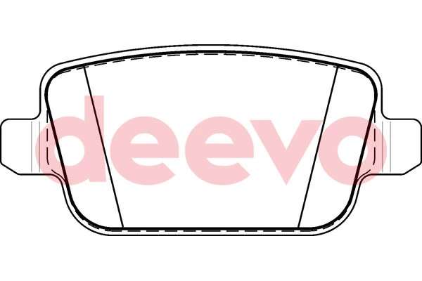 DEEVO fékbetétkészlet, tárcsafék - BP51800 - TothCarparts