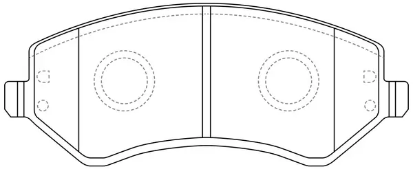 SB fékbetétkészlet, tárcsafék - BP52058 - TothCarparts