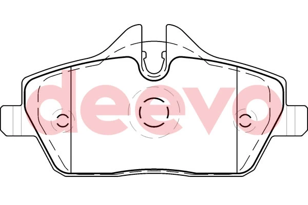 DEEVO fékbetétkészlet, tárcsafék - BP52540 - TothCarparts