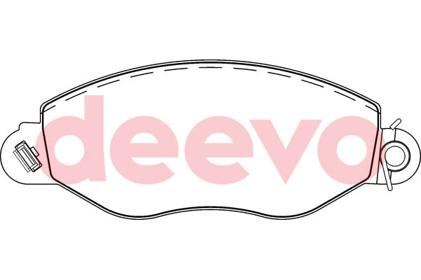 DEEVO fékbetétkészlet, tárcsafék - BP52580 - TothCarparts