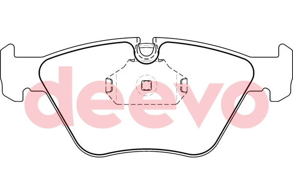 DEEVO fékbetétkészlet, tárcsafék - BP52780 - TothCarparts