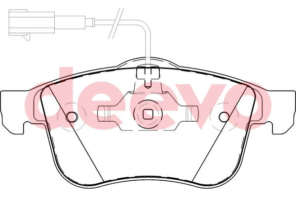 DEEVO fékbetétkészlet, tárcsafék - BP52800 - TothCarparts