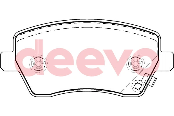 DEEVO fékbetétkészlet, tárcsafék - BP52900 - TothCarparts