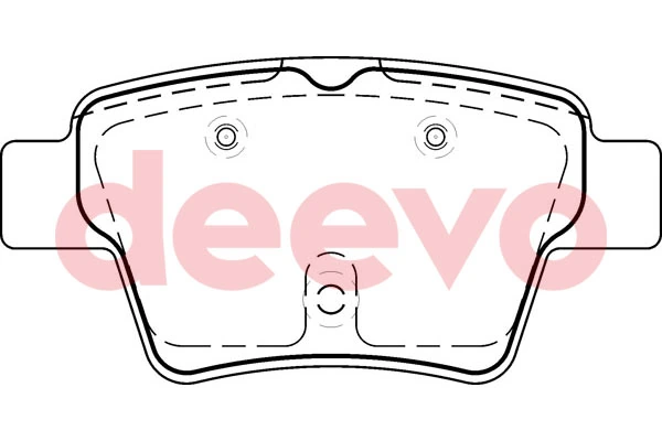 DEEVO fékbetétkészlet, tárcsafék - BP53380 - TothCarparts