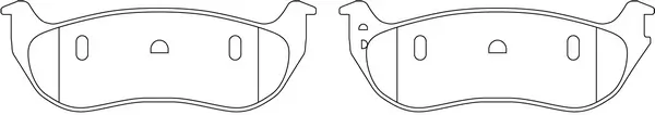 SB fékbetétkészlet, tárcsafék - BP53607 - TothCarparts