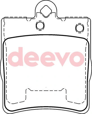 DEEVO fékbetétkészlet, tárcsafék - BP53780 - TothCarparts