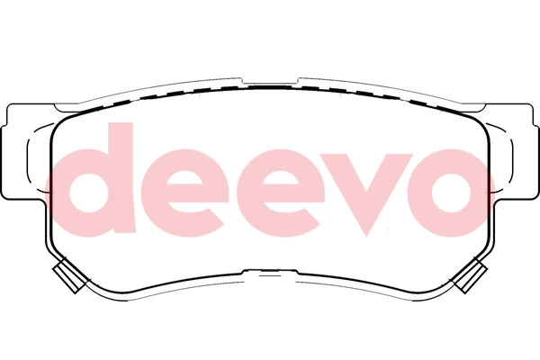 DEEVO fékbetétkészlet, tárcsafék - BP53800 - TothCarparts