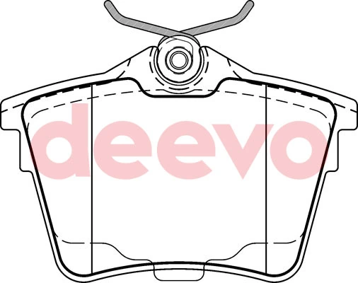 DEEVO fékbetétkészlet, tárcsafék - BP54180 - TothCarparts