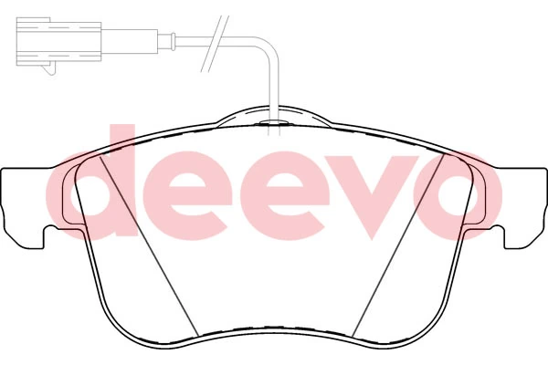 DEEVO fékbetétkészlet, tárcsafék - BP54400 - TothCarparts