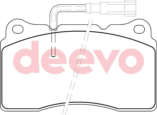 DEEVO fékbetétkészlet, tárcsafék - BP54440 - TothCarparts