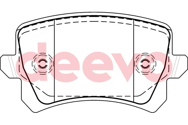 DEEVO fékbetétkészlet, tárcsafék - BP54460 - TothCarparts