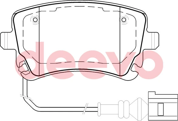DEEVO fékbetétkészlet, tárcsafék - BP55100 - TothCarparts
