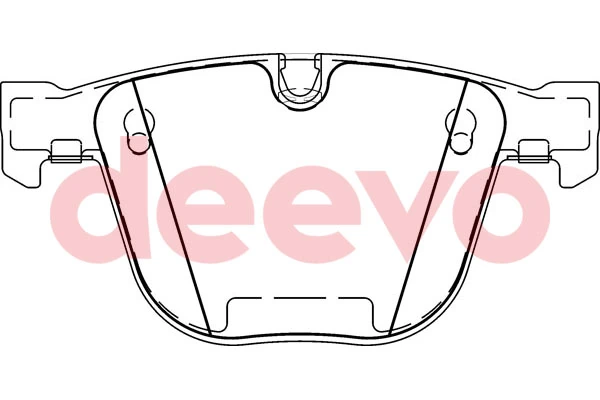 DEEVO fékbetétkészlet, tárcsafék - BP55300 - TothCarparts