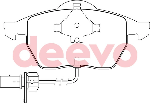 DEEVO fékbetétkészlet, tárcsafék - BP55800 - TothCarparts