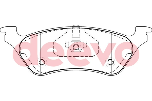 DEEVO fékbetétkészlet, tárcsafék - BP55960 - TothCarparts