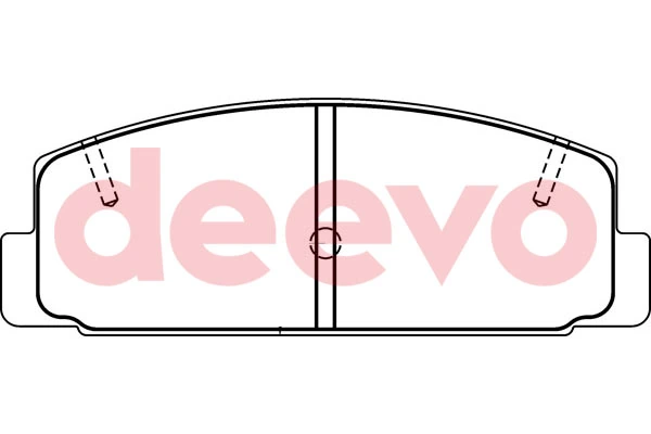 DEEVO fékbetétkészlet, tárcsafék - BP55980 - TothCarparts