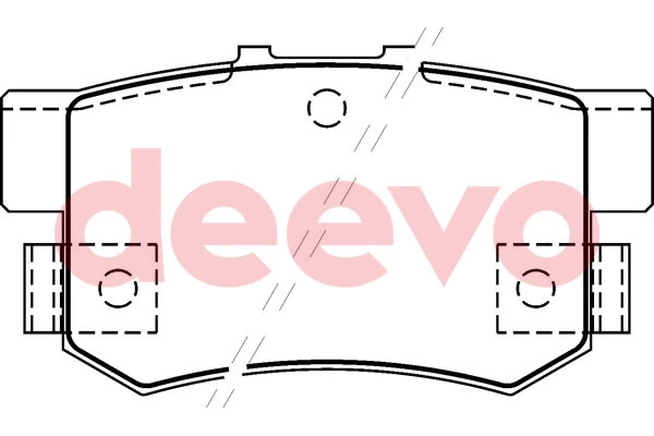DEEVO fékbetétkészlet, tárcsafék - BP56300 - TothCarparts