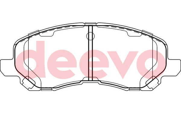 DEEVO fékbetétkészlet, tárcsafék - BP56640 - TothCarparts