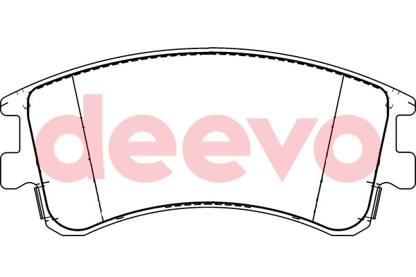 DEEVO fékbetétkészlet, tárcsafék - BP56800 - TothCarparts