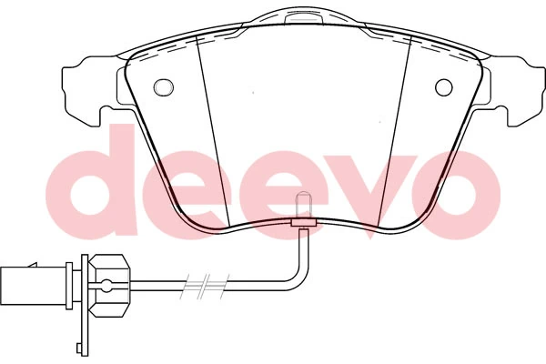 DEEVO fékbetétkészlet, tárcsafék - BP57000 - TothCarparts