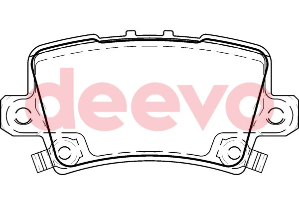 DEEVO fékbetétkészlet, tárcsafék - BP57360 - TothCarparts