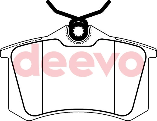 DEEVO fékbetétkészlet, tárcsafék - BP57380 - TothCarparts