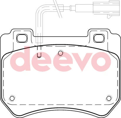 DEEVO fékbetétkészlet, tárcsafék - BP58420 - TothCarparts