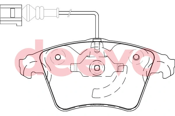 DEEVO fékbetétkészlet, tárcsafék - BP58440 - TothCarparts
