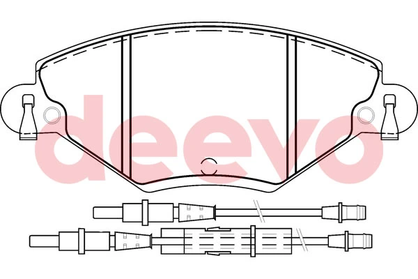 DEEVO fékbetétkészlet, tárcsafék - BP58600 - TothCarparts