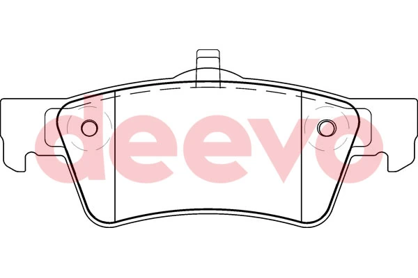 DEEVO fékbetétkészlet, tárcsafék - BP58800 - TothCarparts