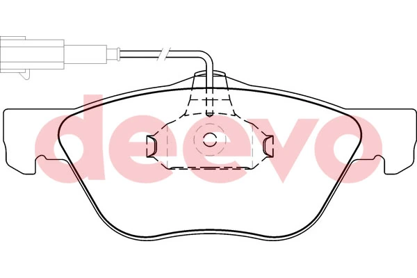 DEEVO fékbetétkészlet, tárcsafék - BP59380 - TothCarparts