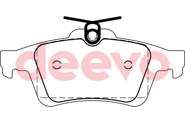 DEEVO fékbetétkészlet, tárcsafék - BP59560 - TothCarparts