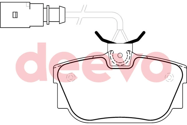 DEEVO fékbetétkészlet, tárcsafék - BP59780 - TothCarparts