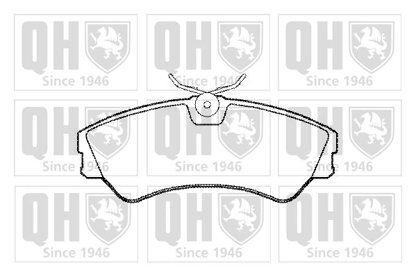 QUINTON HAZELL fékbetétkészlet, tárcsafék - BP701 - TothCarparts