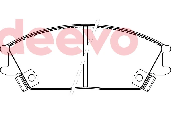 DEEVO fékbetétkészlet, tárcsafék - BP72620 - TothCarparts