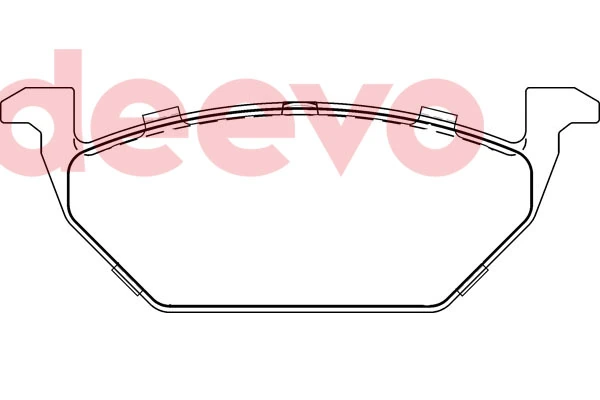 DEEVO fékbetétkészlet, tárcsafék - BP74680 - TothCarparts