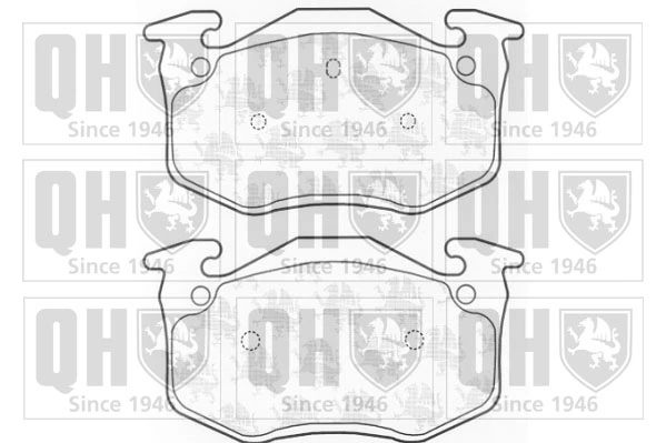 QUINTON HAZELL fékbetétkészlet, tárcsafék - BP752 - TothCarparts