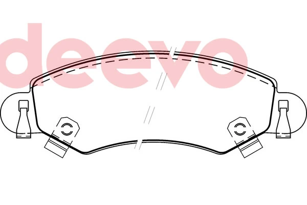 DEEVO fékbetétkészlet, tárcsafék - BP75740 - TothCarparts