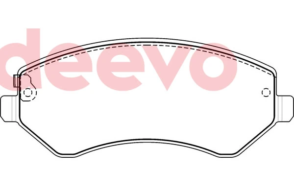 DEEVO fékbetétkészlet, tárcsafék - BP76380 - TothCarparts