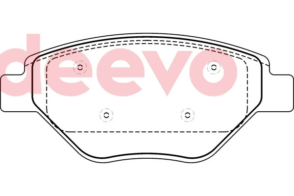 DEEVO fékbetétkészlet, tárcsafék - BP76920 - TothCarparts