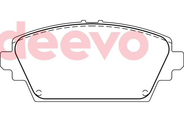 DEEVO fékbetétkészlet, tárcsafék - BP76980 - TothCarparts