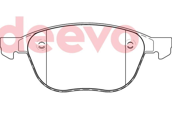 DEEVO fékbetétkészlet, tárcsafék - BP77340 - TothCarparts