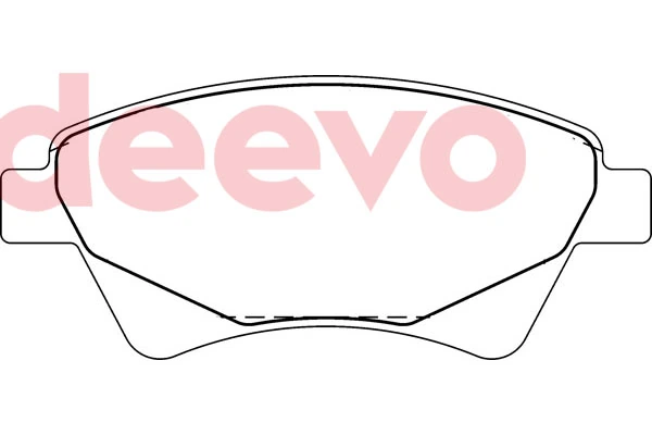 DEEVO fékbetétkészlet, tárcsafék - BP77600 - TothCarparts